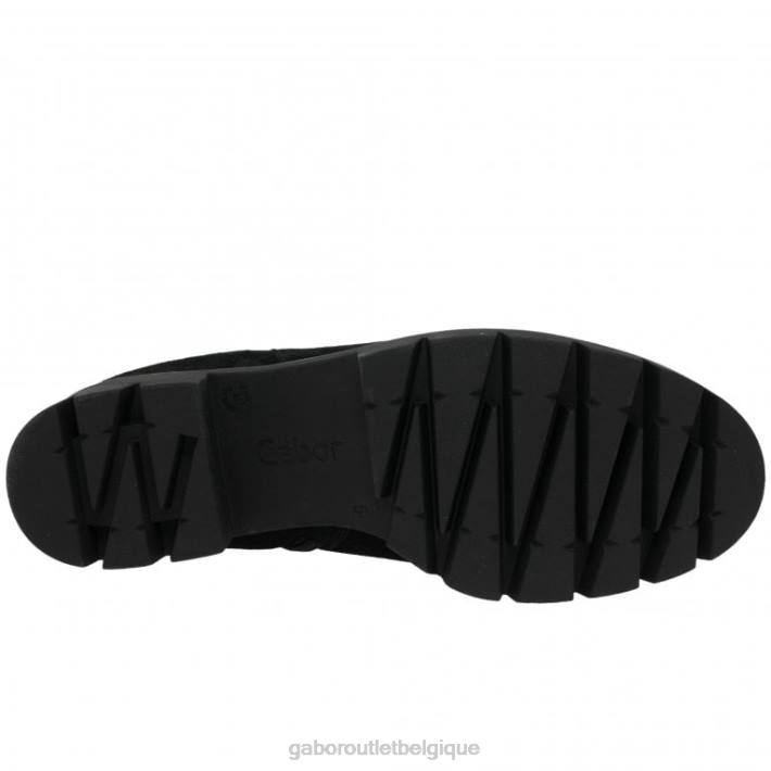 Suède noir chaussure TFD8219 Gabor femmes bottines chelsea en daim bodo