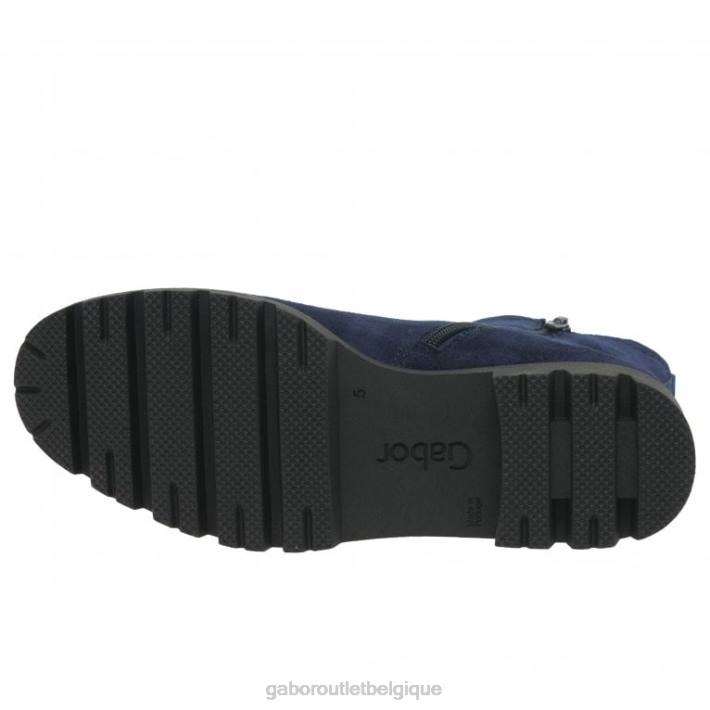 daim marin chaussure TFD8211 Gabor femmes bottines chelsea newport