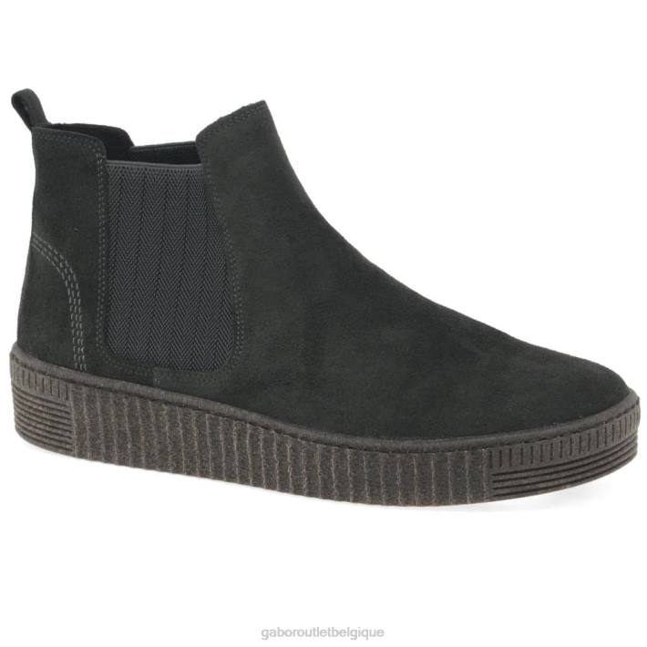 daim poivre chaussure TFD8333 Gabor femmes bottines chelsea lourdes