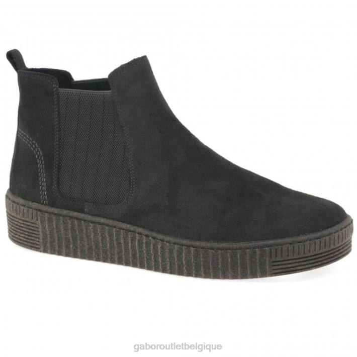 daim poivre chaussure TFD8333 Gabor femmes bottines chelsea lourdes