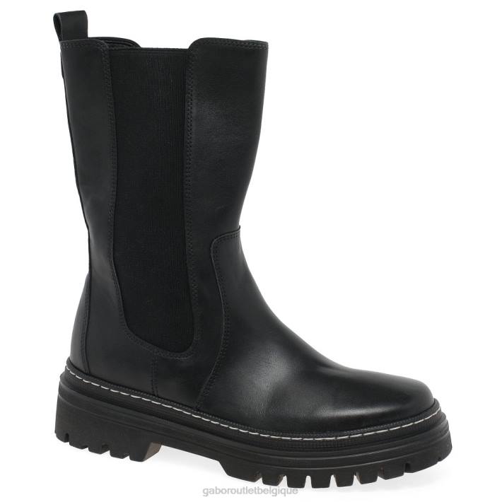 point noir/blanc chaussure TFD8259 Gabor femmes bottes mi-mollet gaby