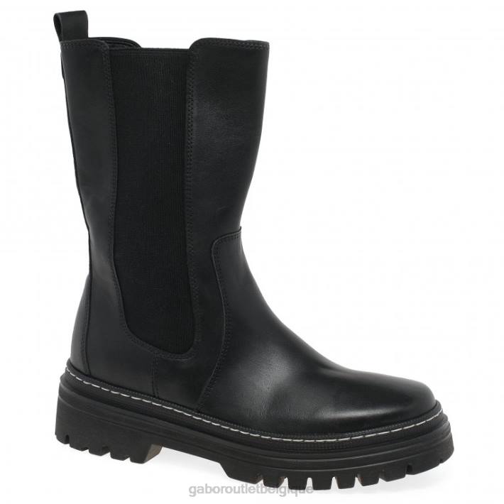 point noir/blanc chaussure TFD8259 Gabor femmes bottes mi-mollet gaby