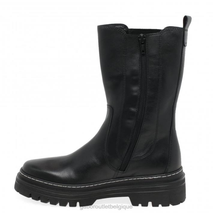 point noir/blanc chaussure TFD8259 Gabor femmes bottes mi-mollet gaby