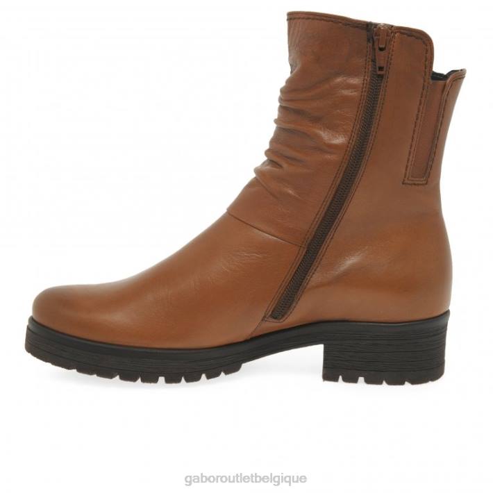 Cognac chaussure TFD8334 Gabor femmes bottes motard zola