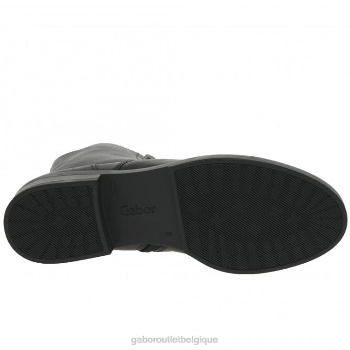 noir chaussure TFD8200 Gabor femmes bottes de motard pour femme