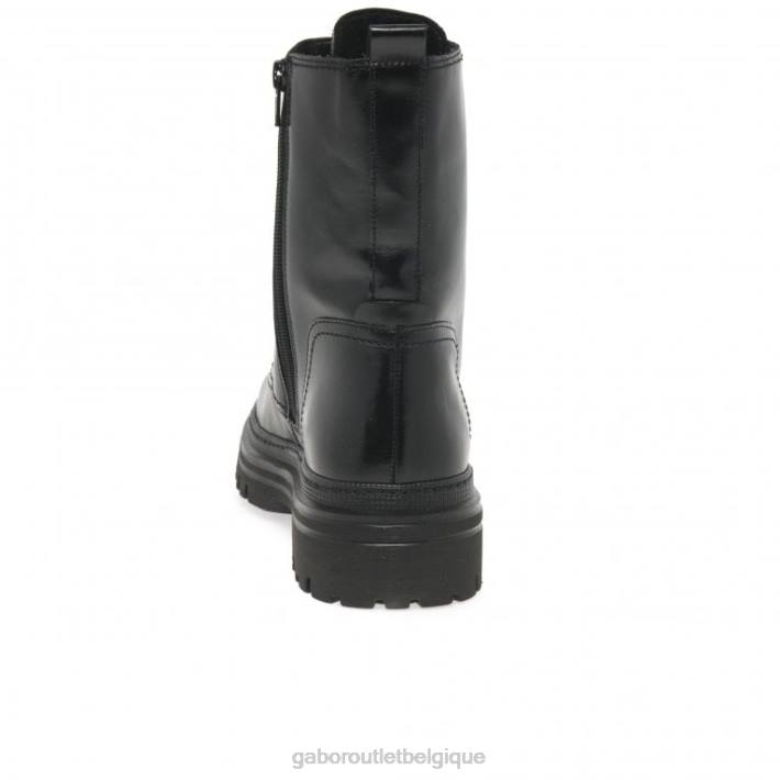 noir chaussure TFD8234 Gabor femmes bottes militaires de Gênes