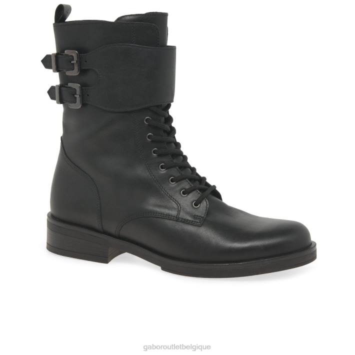 noir chaussure TFD8237 Gabor femmes bottes de motard arrière