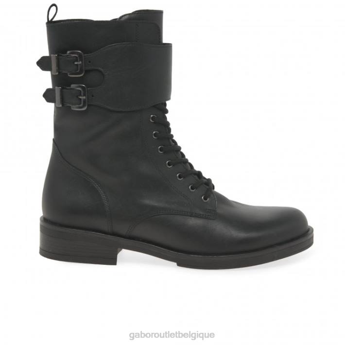 noir chaussure TFD8237 Gabor femmes bottes de motard arrière