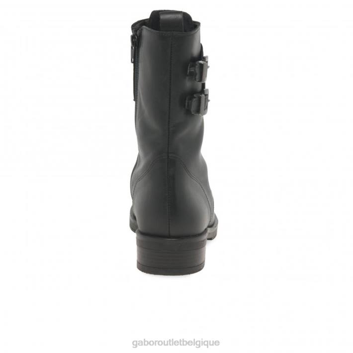 noir chaussure TFD8237 Gabor femmes bottes de motard arrière