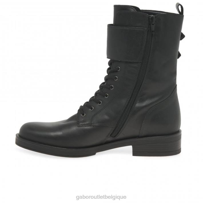 noir chaussure TFD8237 Gabor femmes bottes de motard arrière