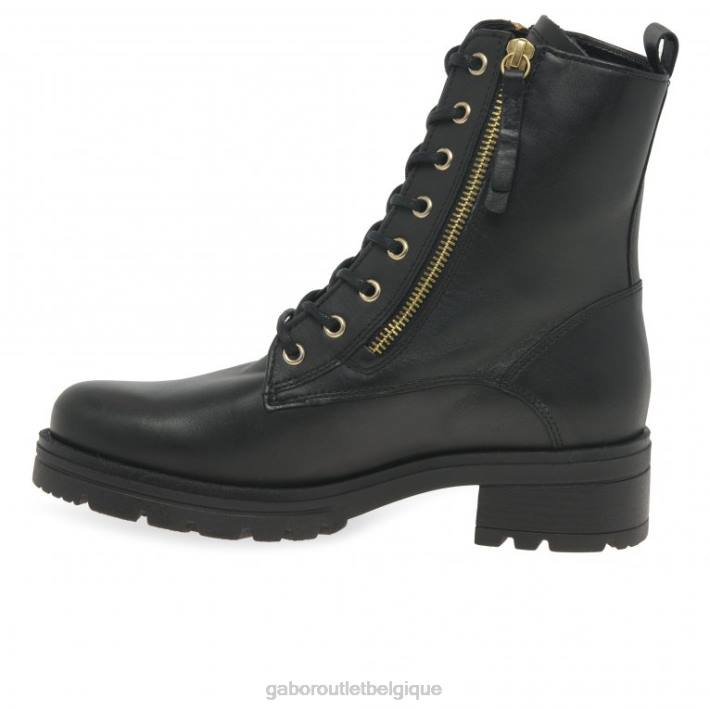 noir chaussure TFD8253 Gabor femmes servir des bottes de motard
