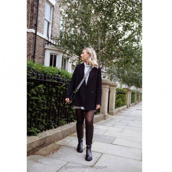 noir chaussure TFD8273 Gabor femmes bottes hauteur genou juan