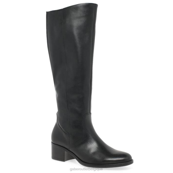 noir chaussure TFD8277 Gabor femmes bottes isla m hauteur genou