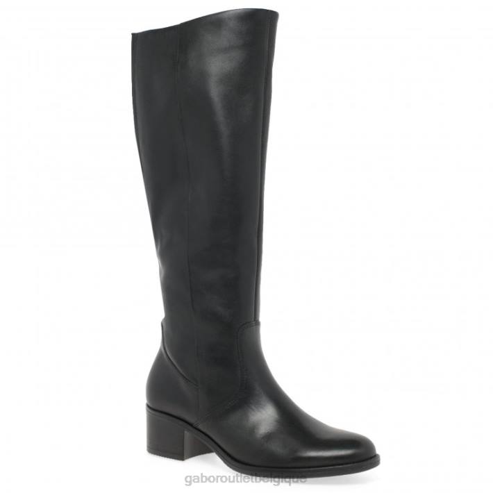 noir chaussure TFD8277 Gabor femmes bottes isla m hauteur genou