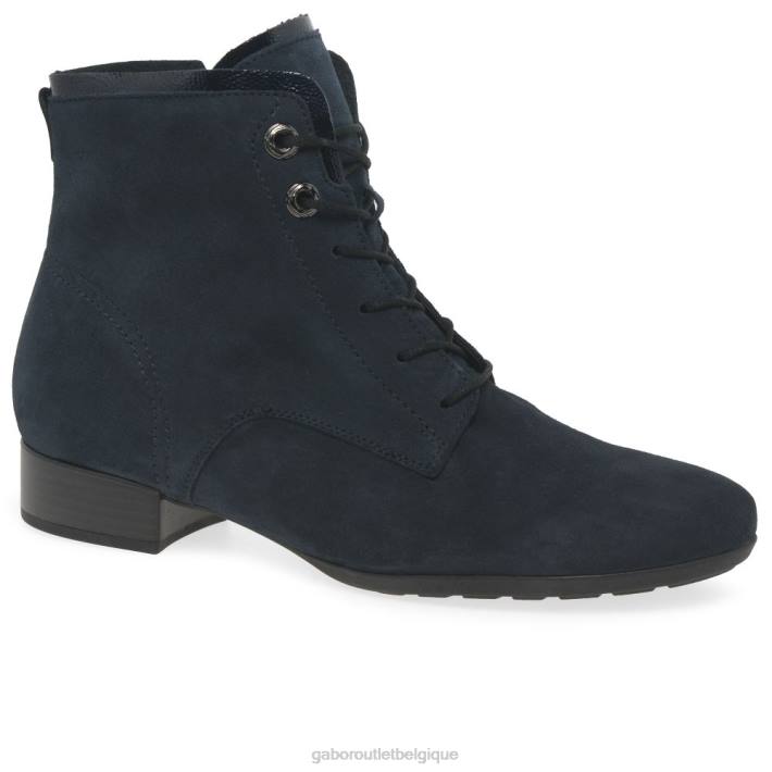 daim bleu marine chaussure TFD8215 Gabor femmes bottines bateau