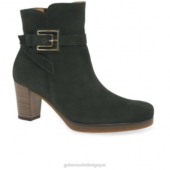 daim forêt foncé chaussure TFD8192 Gabor femmes bottines vaad
