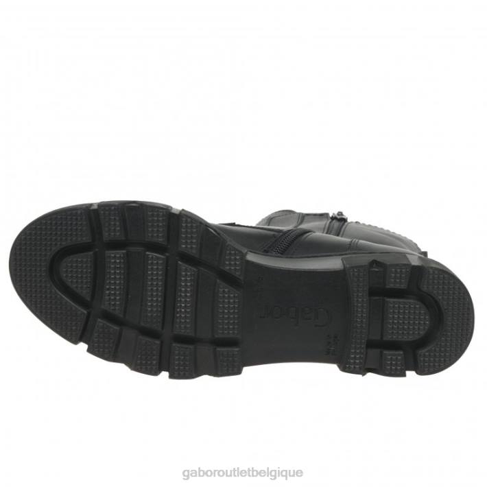 noir chaussure TFD8242 Gabor femmes botte de motard joy