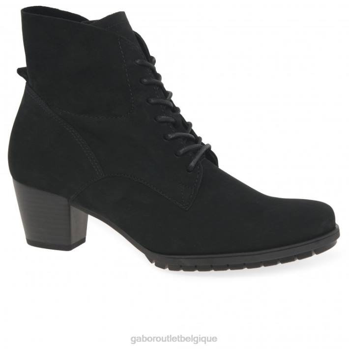 nubuck noir chaussure TFD8247 Gabor femmes bottines optimales
