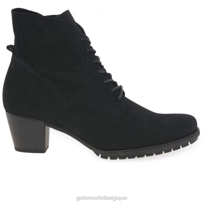 nubuck noir chaussure TFD8247 Gabor femmes bottines optimales