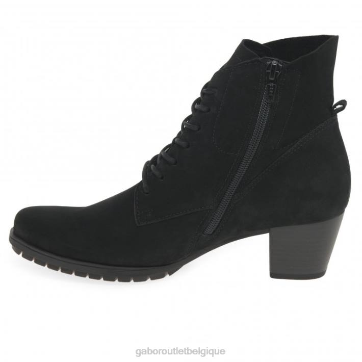 nubuck noir chaussure TFD8247 Gabor femmes bottines optimales