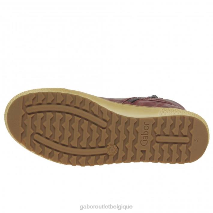 rouge foncé chaussure TFD8183 Gabor femmes bottines décontractées bulner