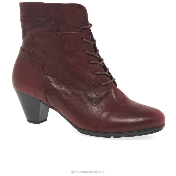 rouge foncé chaussure TFD8184 Gabor femmes bottines nationales
