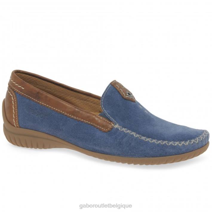 jeans suède/whisky chaussure TFD883 Gabor femmes mocassins sportifs californiens