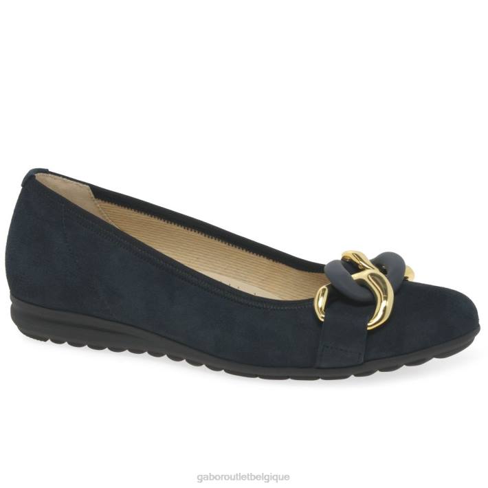 daim bleu foncé chaussure TFD86 Gabor femmes chaussures décontractées sabia