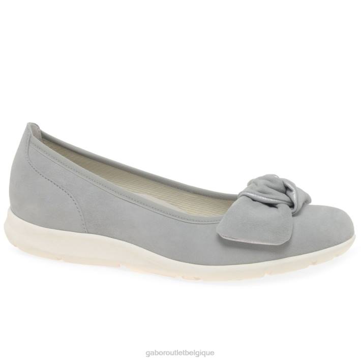 daim gris clair/métallisé chaussure TFD821 Gabor femmes chaussures salerne