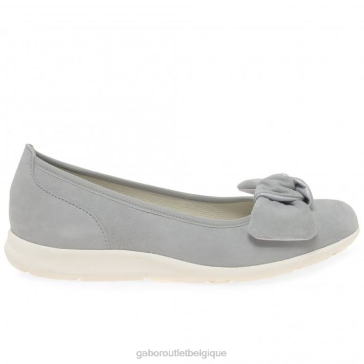 daim gris clair/métallisé chaussure TFD821 Gabor femmes chaussures salerne