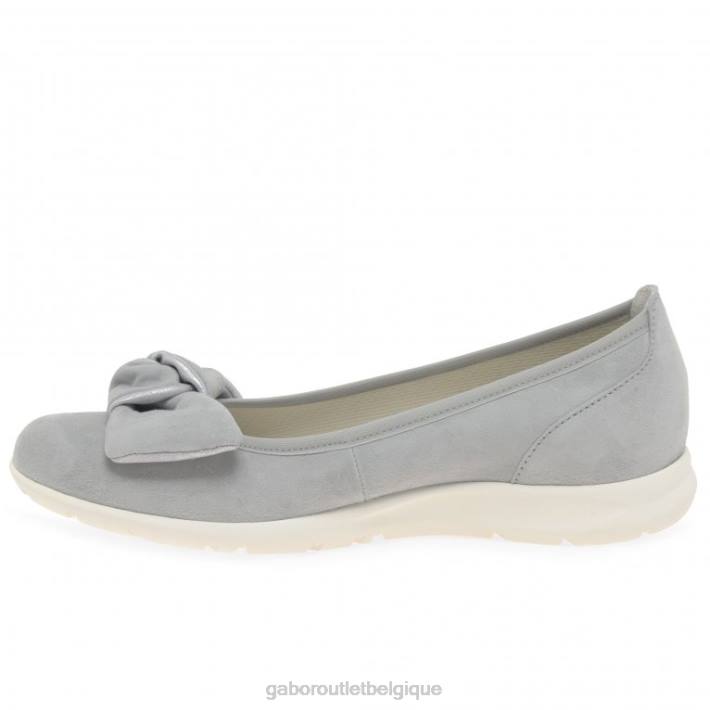 daim gris clair/métallisé chaussure TFD821 Gabor femmes chaussures salerne