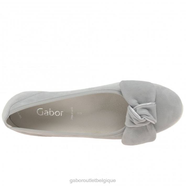 daim gris clair/métallisé chaussure TFD821 Gabor femmes chaussures salerne