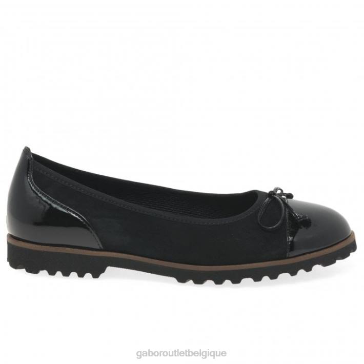 daim noir/vernis SS21 chaussure TFD815 Gabor femmes chaussures décontractées tentation