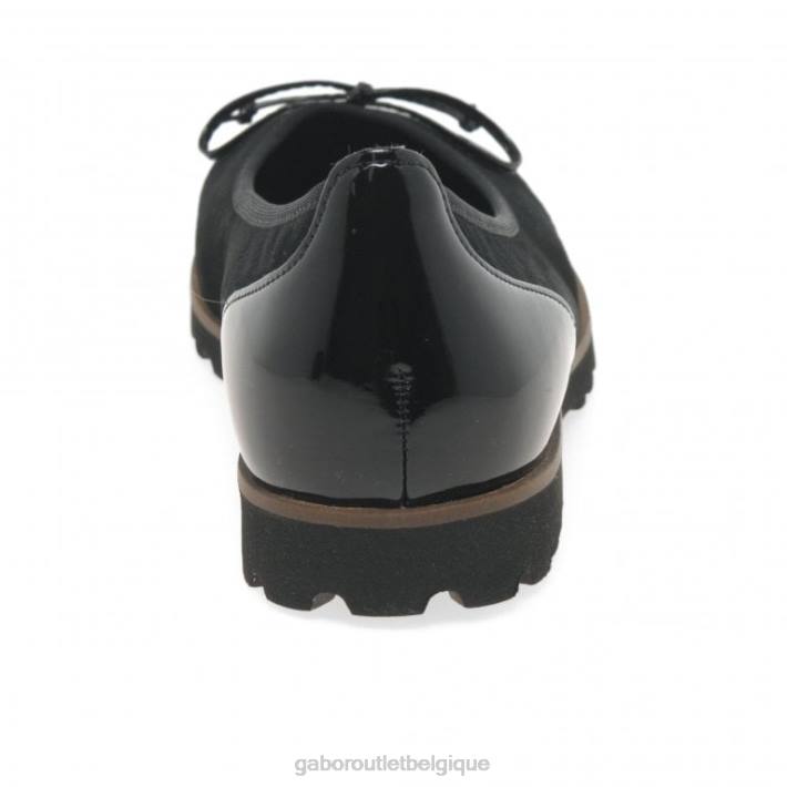 daim noir/vernis SS21 chaussure TFD815 Gabor femmes chaussures décontractées tentation