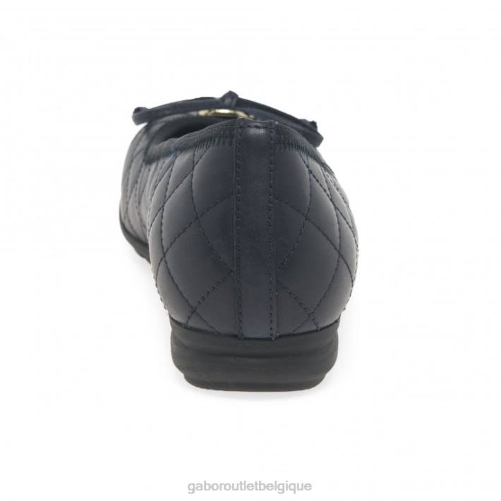 marine/brevet chaussure TFD813 Gabor femmes ballerines perce-neige