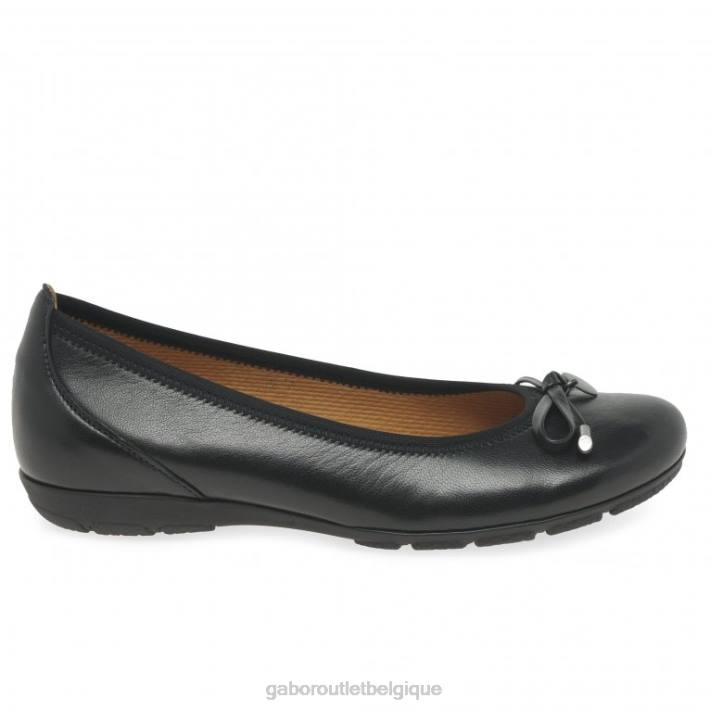 noir chaussure TFD822 Gabor femmes ballerines à anneau