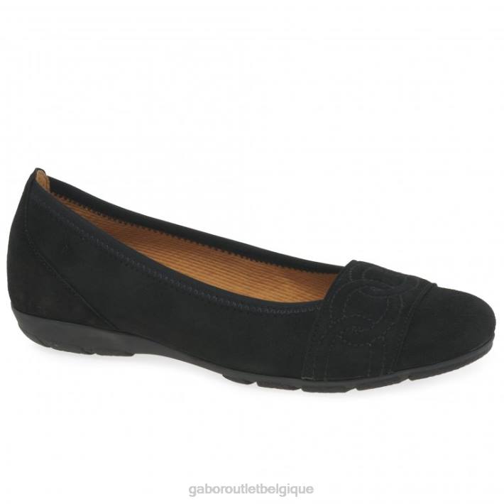 Suède noir chaussure TFD818 Gabor femmes chaussures de ressemblance