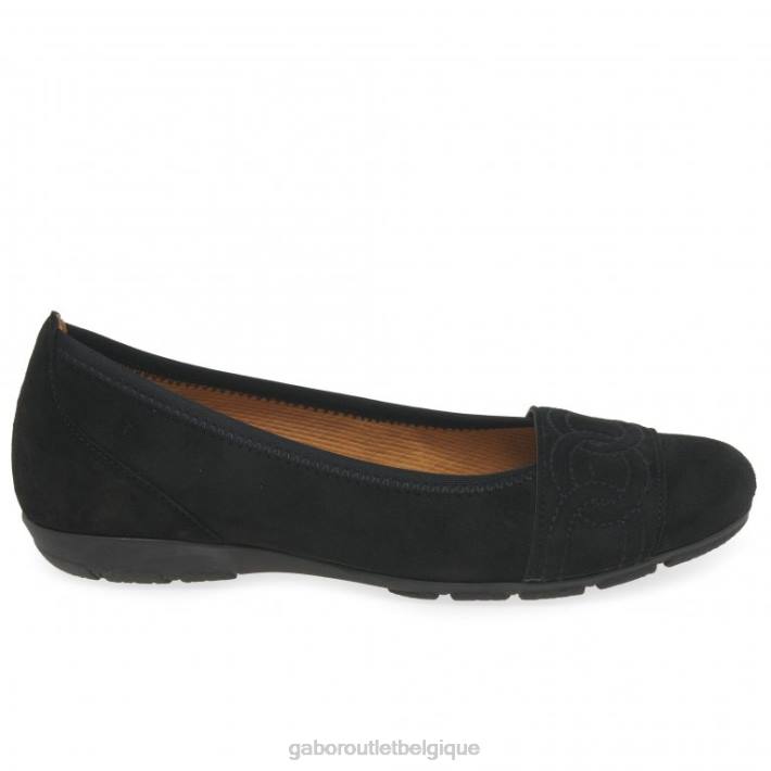Suède noir chaussure TFD818 Gabor femmes chaussures de ressemblance