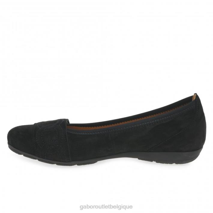 Suède noir chaussure TFD818 Gabor femmes chaussures de ressemblance