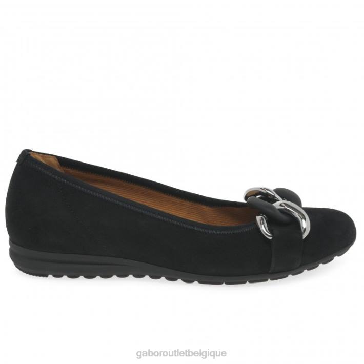 Suède noir chaussure TFD823 Gabor femmes chaussures décontractées sabia
