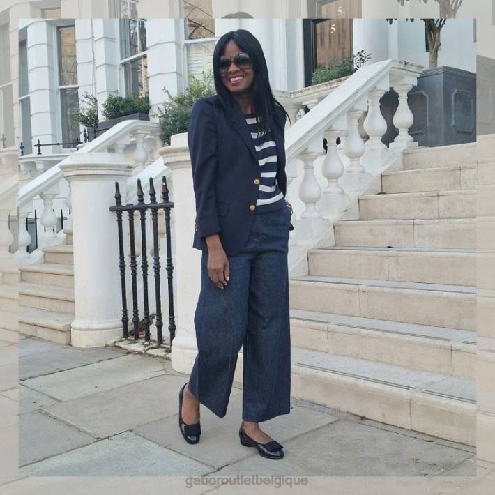 brevet océanique chaussure TFD89 Gabor femmes Assist - Ballerines à bordure avec nœud