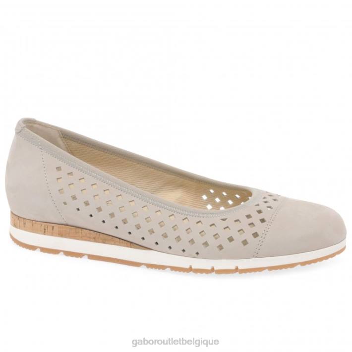 nubuck poudré chaussure TFD82 Gabor femmes chaussures à détails de baies