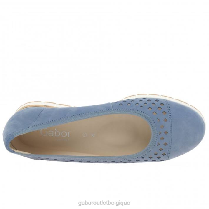 paradis nubuck chaussure TFD81 Gabor femmes chaussures à détails de baies