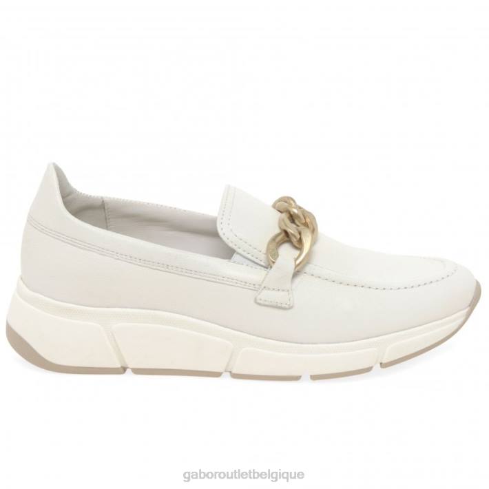 café au lait nappa chaussure TFD8120 Gabor femmes chaussures de facteur