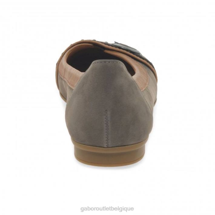 wallaby/cognac chaussure TFD895 Gabor femmes escarpins décontractés à boucle à clous Michelle