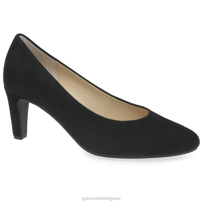 Suède noir chaussure TFD838 Gabor femmes escarpins edina