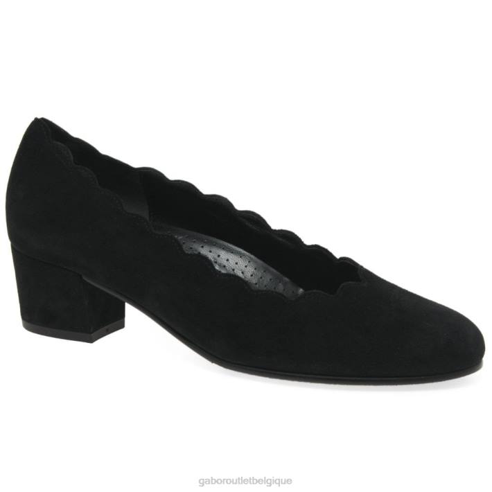 Suède noir chaussure TFD845 Gabor femmes escarpins gigi