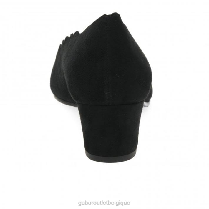Suède noir chaussure TFD845 Gabor femmes escarpins gigi