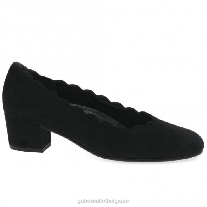 Suède noir chaussure TFD845 Gabor femmes escarpins gigi