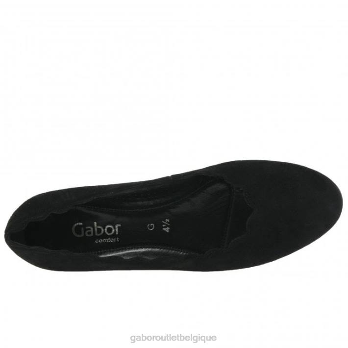 Suède noir chaussure TFD845 Gabor femmes escarpins gigi
